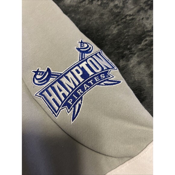 SMALL Men’s Mitchell & Ness Hampton Pirates  Blue White Sweatshirt - Picture 6 of 9